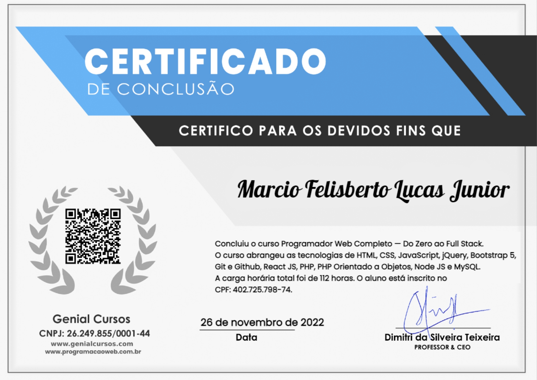 certificado